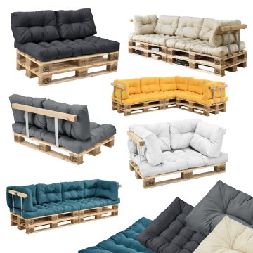 [en.casa] 1x cuscino sedile per divano-paletta Euro cuscino paletta In/Outdoor imbottitura mobili