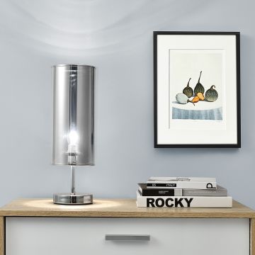 [lux.pro] Lampada da tavolo 'Gloss' (44cm x Ø 13,5cm)(1x E14 Sockel) lampada da tavolo lampada da comodino lampada da scrittoio