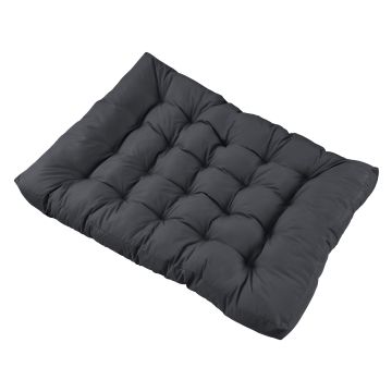 [en.casa] 1x Cuscino sedile per divano paletta euro  [grigio scuro] cuscini per palette supporto In/Outdoor mobili imbottiti