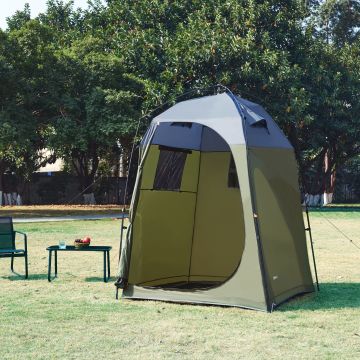 Tenda da Doccia Ayas per Campeggio - Verde / Grigio pro.tec