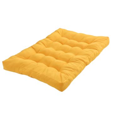 [en.casa] 1x Cuscino sedile per divano paletta euro  [color senape] cuscini per palette supporto In/Outdoor mobili imbottiti