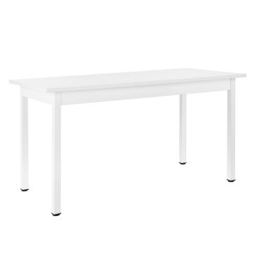 [en.casa] Tavolo da pranzo bianco 140 x 60 cm