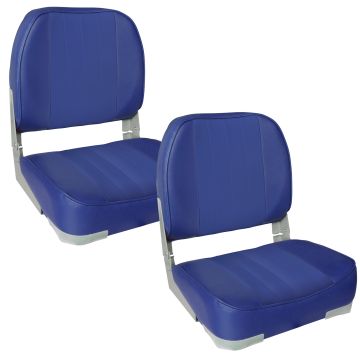 [pro.tec] 2x Sedile barca (colore eleggibile) - di similpelle impermeabile / sedile timone / impermeabile / imbottito / sedile pescatore / persistente ad UV
