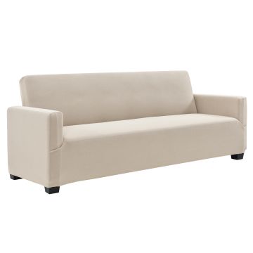 [neu.haus] Copridivano - Fodera per divani color sabbia divani con la larghezza di 140-210 fodera elastico