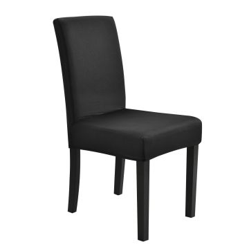 [neu.haus] Fodera per sedie - Nero - Elastico - per sedie in varie misure