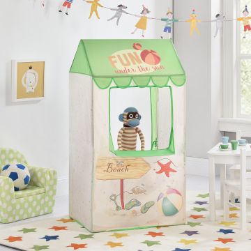 [casa.pro] Tenda da gioco per bambini - Motivo stand spiaggia - 120 x 65 x 45 cm 