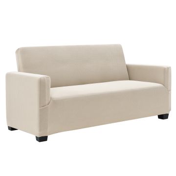 [neu.haus] Copridivano - Fodera per divani color sabbia divani con la larghezza di 120-190 cm fodera elastico