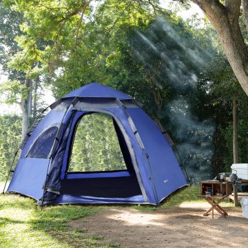 Tenda Pop Up 'Nybro' da Campeggio per 2-3 Persone, Incl. Borsa di Trasporto - Blu [pro.tec]